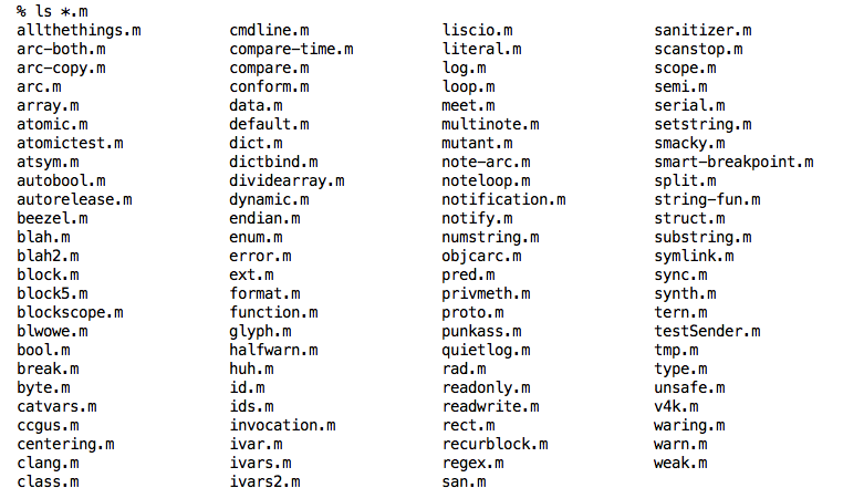 Small program listing